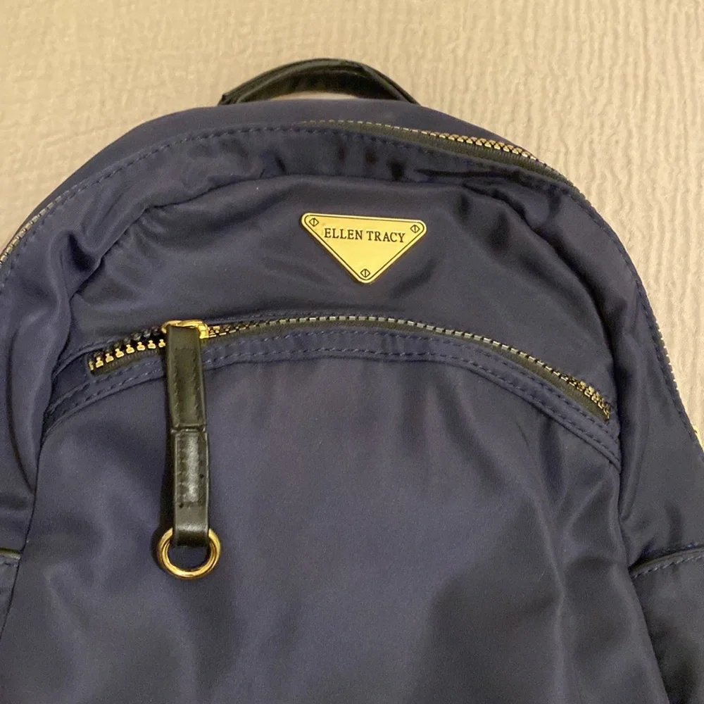 ELLEN TRACY Navy Blue Backpack